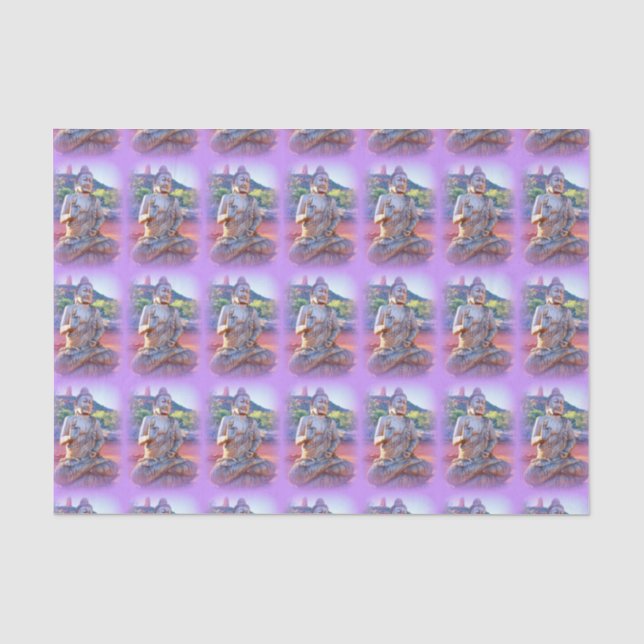 lavender aura buddhas tissue paper (Front)