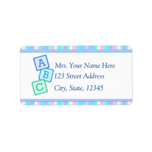Lavender Baby Address Lables Label