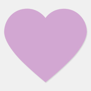 Lavender  Background Colour CC99CC Heart Sticker