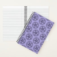 Lavender Baphomet Pentagram Satanic Spiral