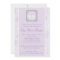 Lavender Baptism/Christening Invitation