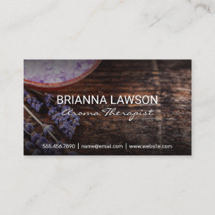 Lavender Bath Salt Dried Plant Business Card