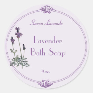 Lavender Bath Soap Label