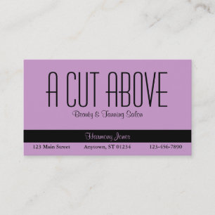 Lavender Beauty Salon Business Card