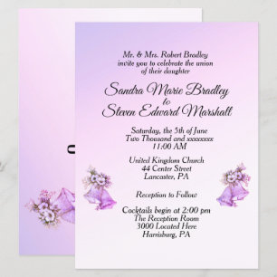 Lavender Bells Wedding Invitation