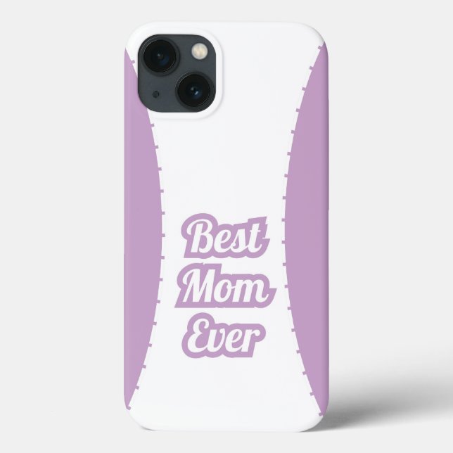 Lavender Best Mum Ever iPhone Case (Back)