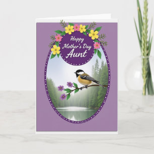 Lavender Bird Mothers Day Card