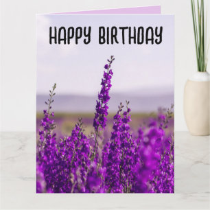 LAVENDER BIRTHDAY GREETING CARDS