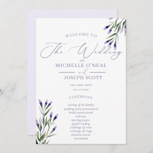 Lavender Bliss Elegant Watercolor Program Programme