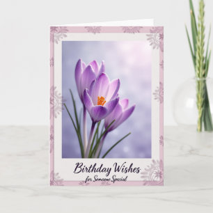 Lavender Bloom Birthday Card