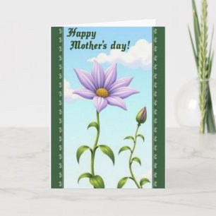 Lavender Bloom Mothers Day Card