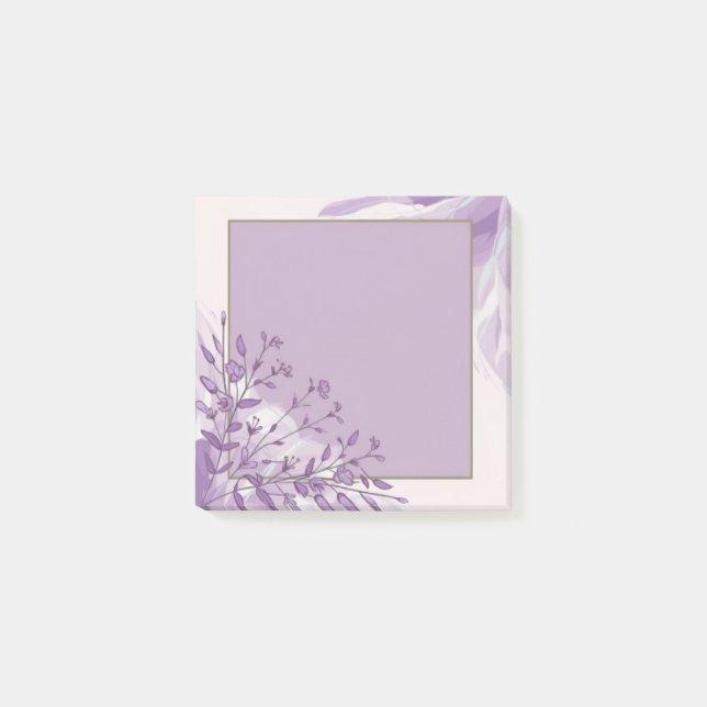 Lavender Bloom Post-It Notes (Front)