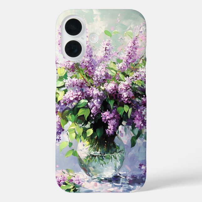 Lavender Blooming Lilac Bouquet Case-Mate iPhone Case (Back)