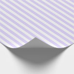 Lavender Blue and White Simple Horizontal Striped Wrapping Paper<br><div class="desc">Pastel Lavender Blue and White Simple Horizontal Striped Wrapping Paper</div>