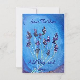 Lavender Blue Customisable Save The Date