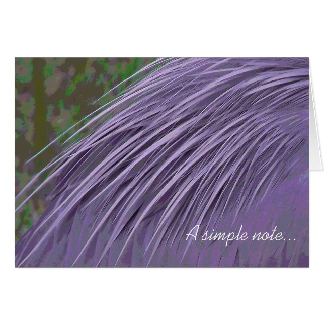 Lavender Blue Feathers (Front Horizontal)