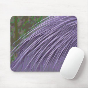 Lavender Blue Feathers Mouse Pad