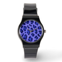 Lavender Blue Leopard Animal Print Skin Pattern