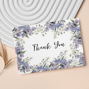 Lavender blue mint summer flower Thank You Enclosure Card