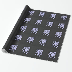 Lavender Blue Paintball Wrapping Paper