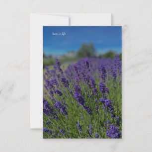 Lavender & Blue Skies Card