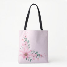 Lavender Blush, Pink Floral Tote