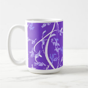 Lavender Boho Chic Leaves Coffee Mug