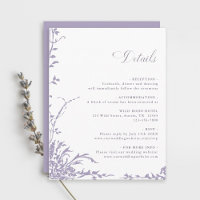  Lavender Botanical Arch Garden Wedding Details