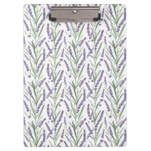 Lavender Botanical Pattern Clipboard
