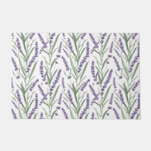 Lavender Botanical Pattern Doormat