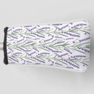 Lavender Botanical Pattern Golf Head Cover