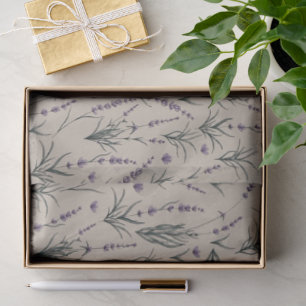 Lavender Botanical Pattern Tissue Paper