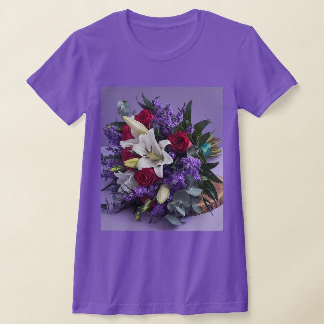 Lavender Bouquet T-Shirt (Laydown)