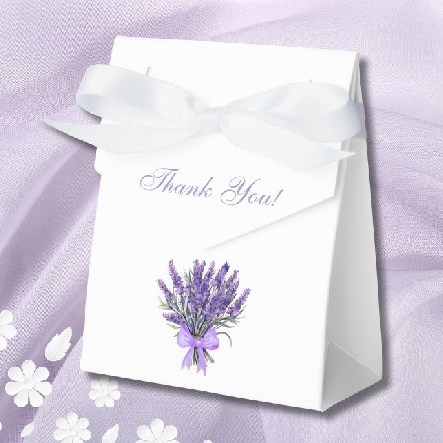 Lavender Bow Floral Bridal Shower  Favour Box (Creator Uploaded)
