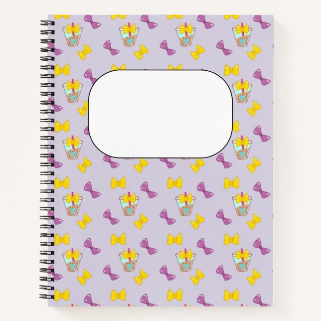 Lavender Bow Notebook (Front)
