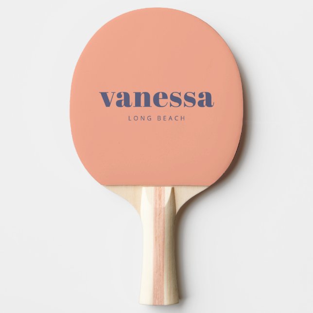 Lavender Breeze Full Minimal Modern ClassicName Ping Pong Paddle (Front)