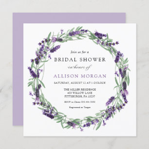Lavender Bridal Shower Invitation