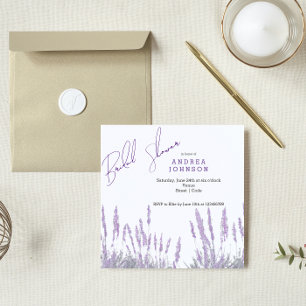 Lavender Bridal Shower Invitation