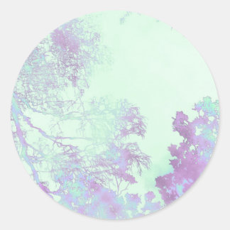 Lavender Broadleaf Mist Classic Round Sticker