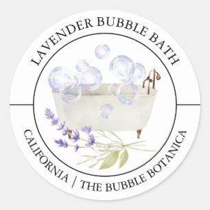 Lavender Bubble Bath label