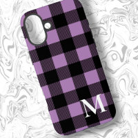 Lavender Buffalo Plaid Check