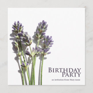 Lavender Bunch | Birthday Party Invitations