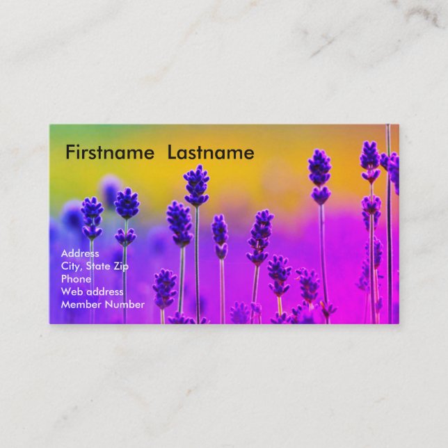 Lavender Business Card (Front)
