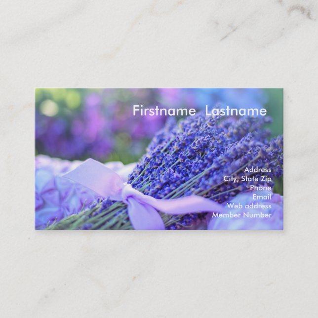 Lavender Business Card (Front)