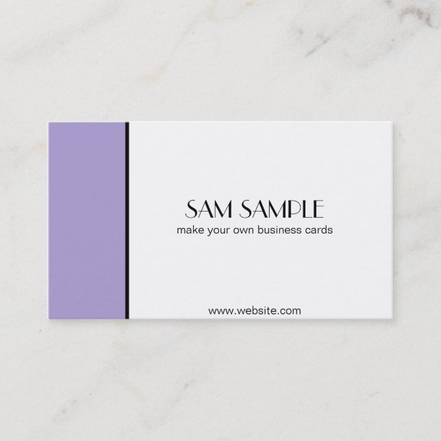 Lavender Business Card (Front)