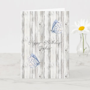 Lavender Butterfly Dreams Birthday Card