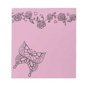 Lavender Butterfly Notepad