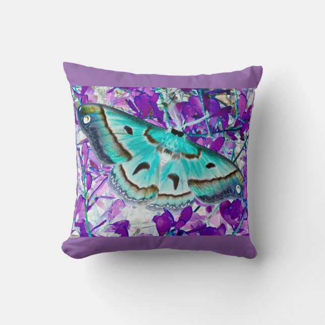 Lavender Butterfly Pillow (Front)