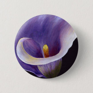 Lavender Calla Lily 6 Cm Round Badge