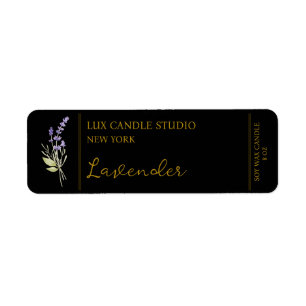 Lavender Candle Label